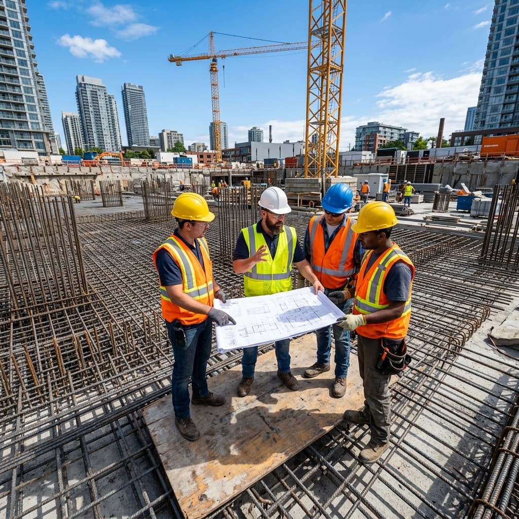 Engineers discussing